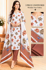 3 Piece Unstitched Wrinkle Free Fabric