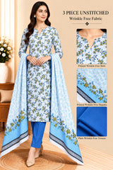 3 Piece Unstitched Wrinkle Free Fabric