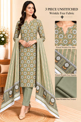 3 Piece Unstitched Wrinkle Free Fabric