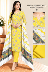 3 Piece Unstitched Wrinkle Free Fabric