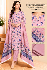 3 Piece Unstitched Wrinkle Free Fabric