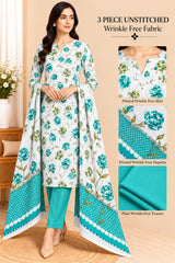 3 Piece Unstitched Wrinkle Free Fabric
