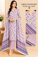 3 Piece Unstitched Wrinkle Free Fabric
