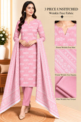 3 Piece Unstitched Wrinkle Free Fabric