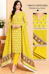 3 Piece Unstitched Wrinkle Free Fabric