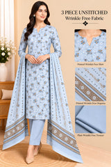 3 Piece Unstitched Wrinkle Free Fabric
