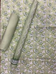 New Komal Prints Wrinkle Free 3 Piece Suit