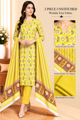 3 Piece Unstitched Wrinkle Free Fabric