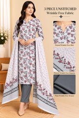 3 Piece Unstitched Wrinkle Free Fabric