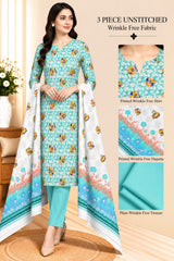 3 Piece Unstitched Wrinkle Free Fabric