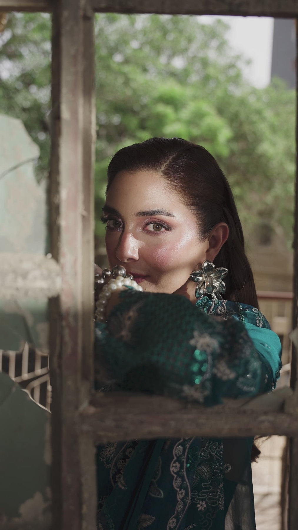 Qalamkar Chiffon Wedding Formals 25