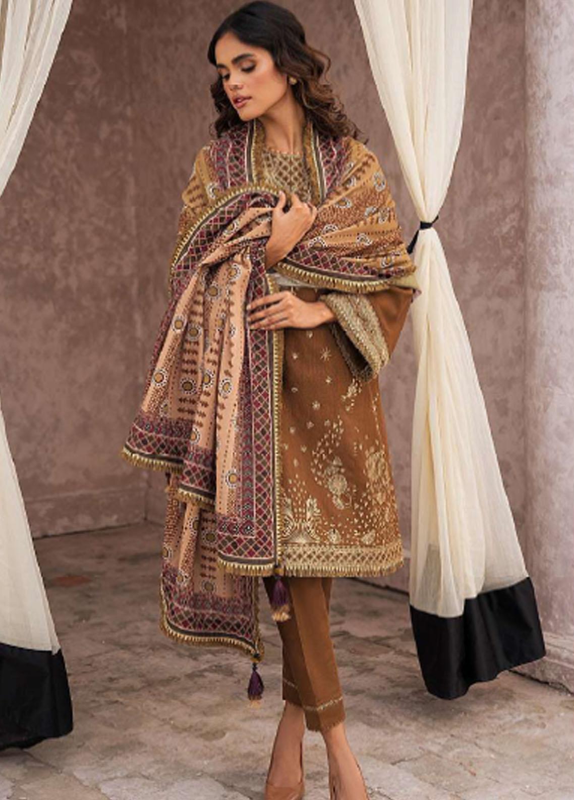 Dastak By Jazmin Embroidered Khaddar Collection  D-03