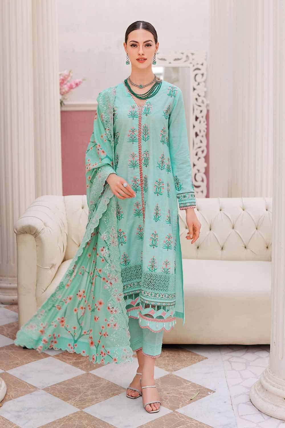 Gul Ahmed Spring Summer Embroidered Lawn  DN-32066