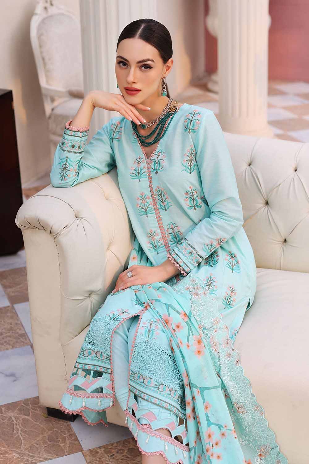 Gul Ahmed Spring Summer Embroidered Lawn  DN-32066