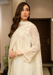 Ensembles by Zouj Embroidered Chiffon Suit Unstitched 3 Piece