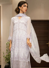 Ensembles by Zouj Embroidered Chiffon Suit Unstitched 3 Piece