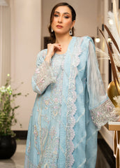 Ensembles by Zouj Embroidered Chiffon Suit Unstitched 3 Piece