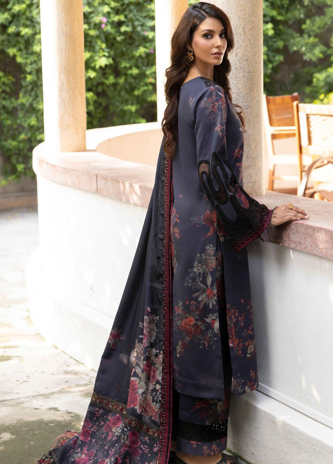 Jahanara Embroidered Slub Winter Collection By IZNIK 03