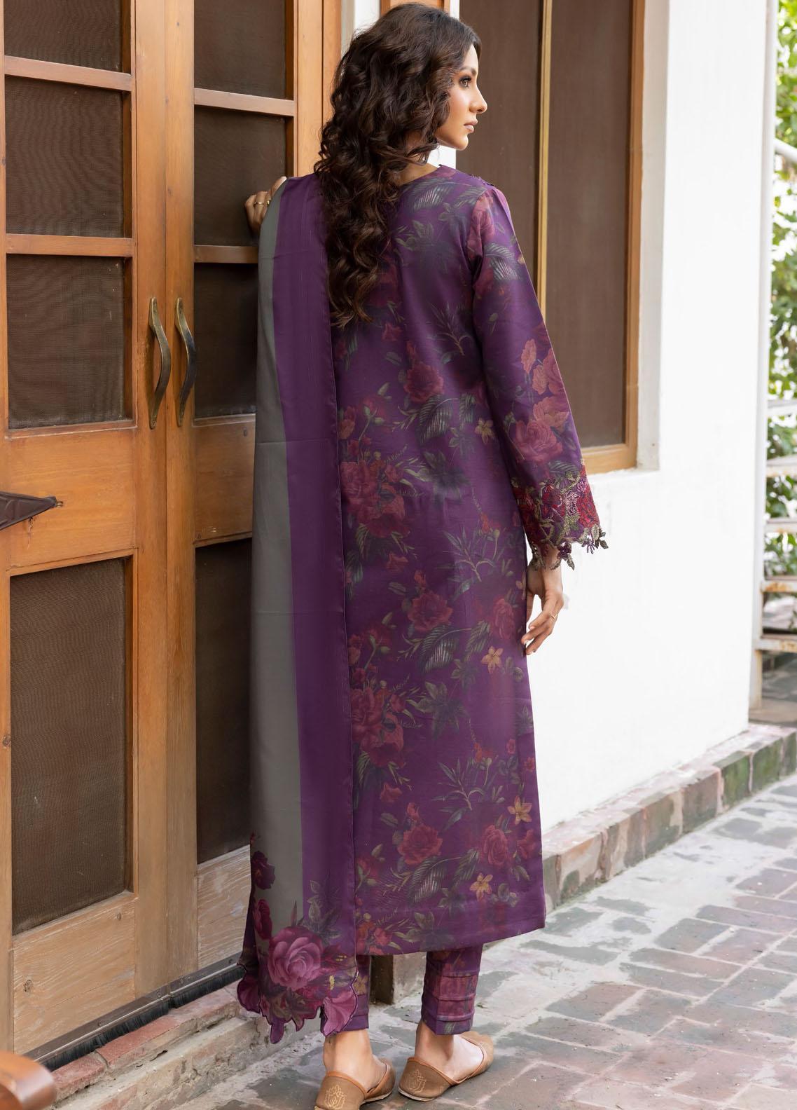 Jahanara Embroidered Slub Winter Collection By IZNIK 07