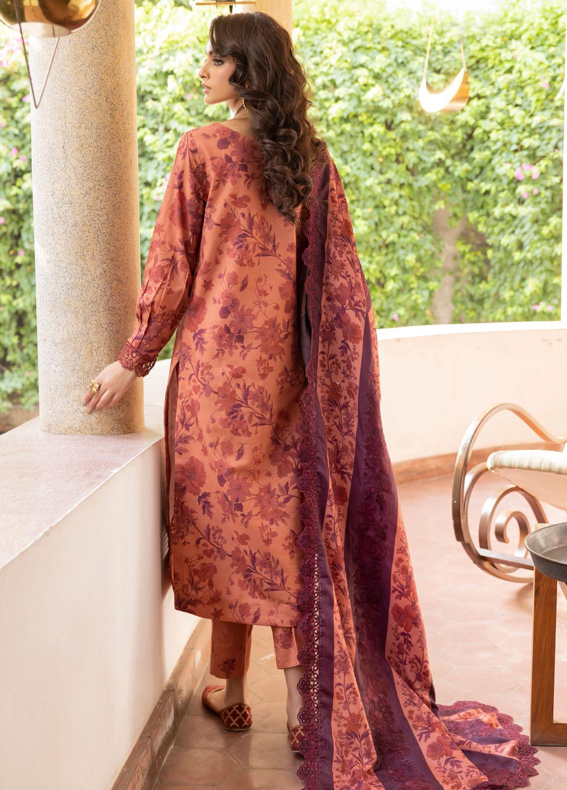 Jahanara Embroidered Slub Winter Collection By IZNIK 09