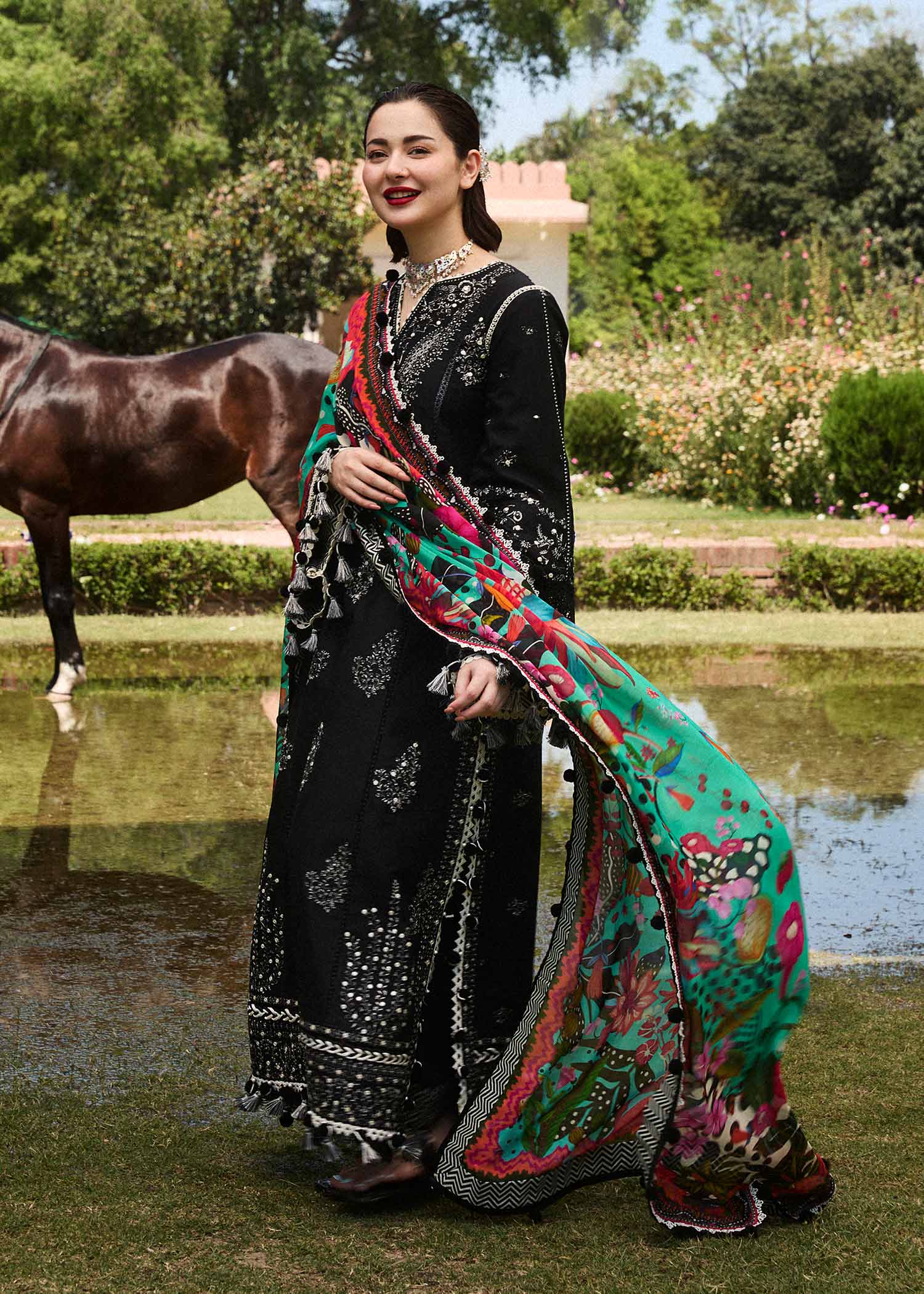 Hussain Rehar Embroidered Prints Lawn Collection 24 (Rave)