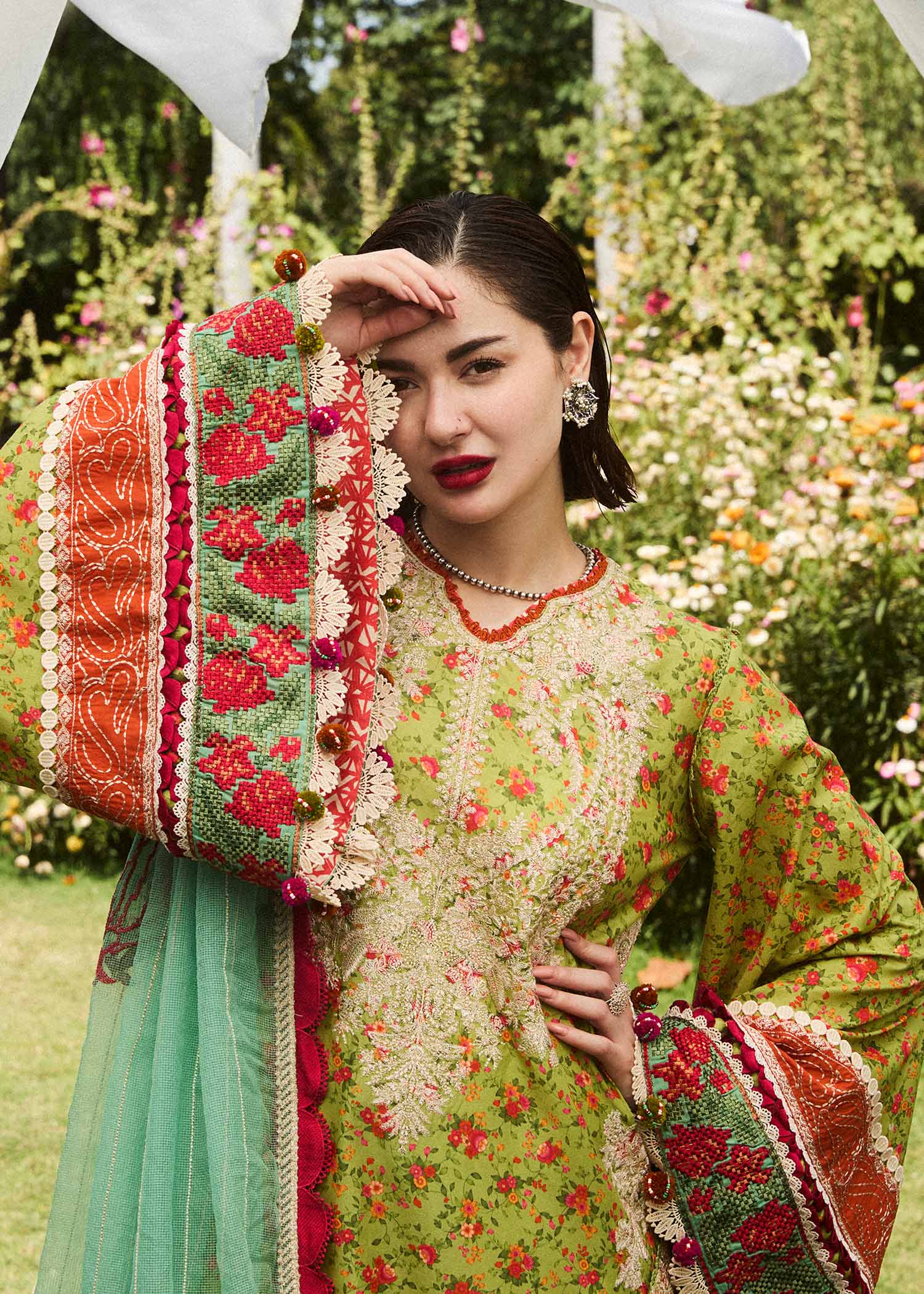 Hussain Rehar Embroidered Prints Lawn Collection 24 (Shein)