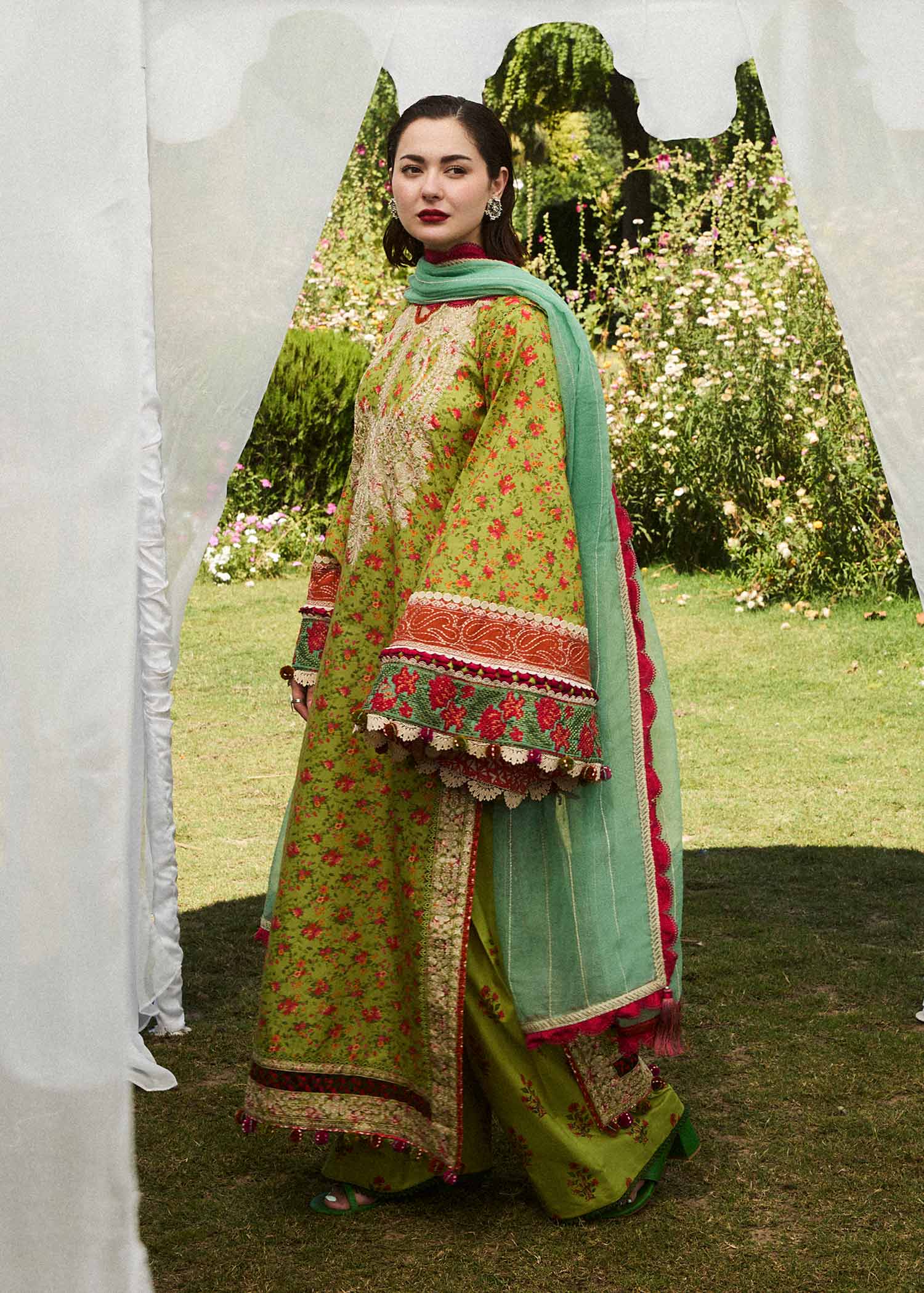 Hussain Rehar Embroidered Prints Lawn Collection 24 (Shein)