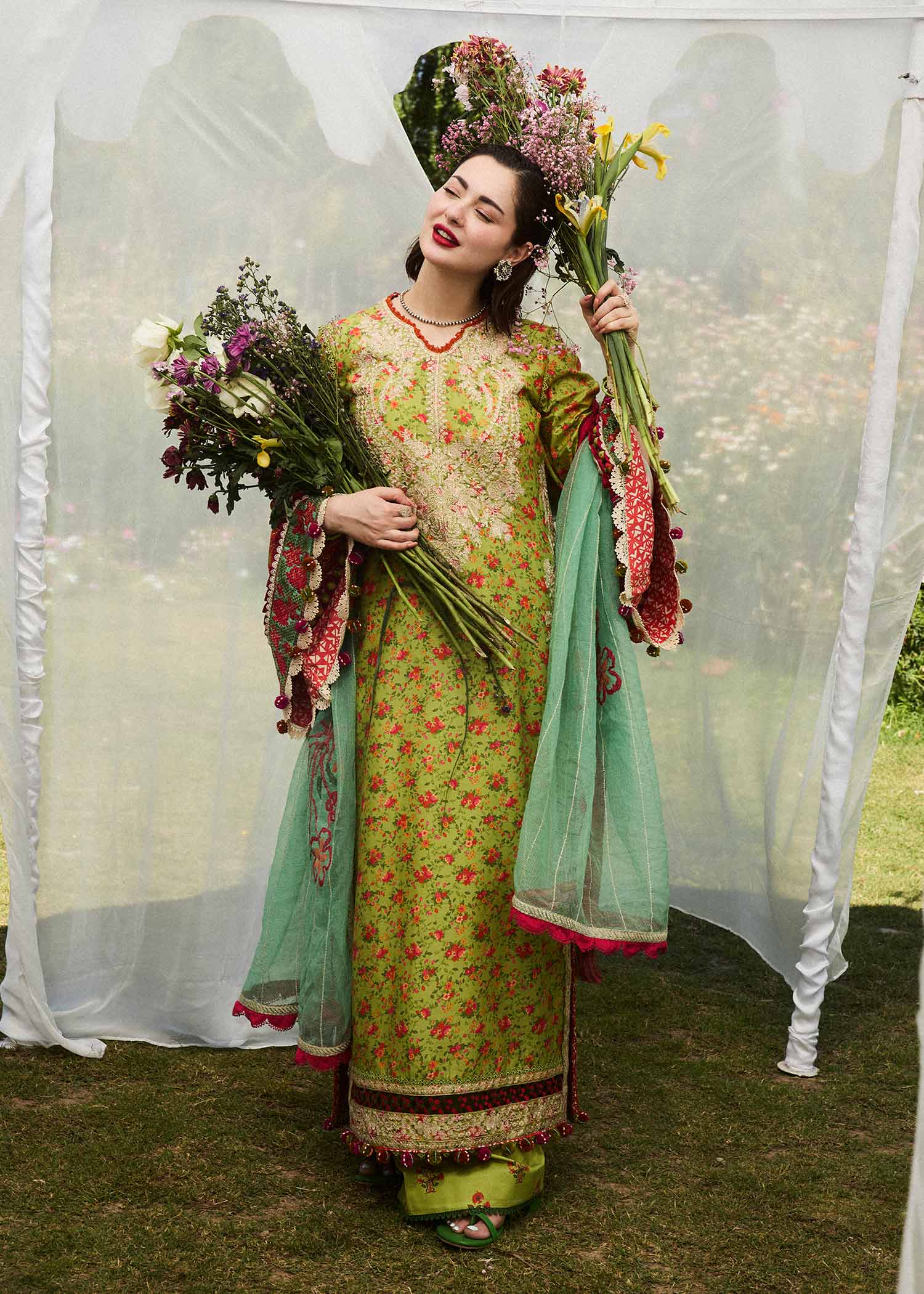 Hussain Rehar Embroidered Prints Lawn Collection 24 (Shein)