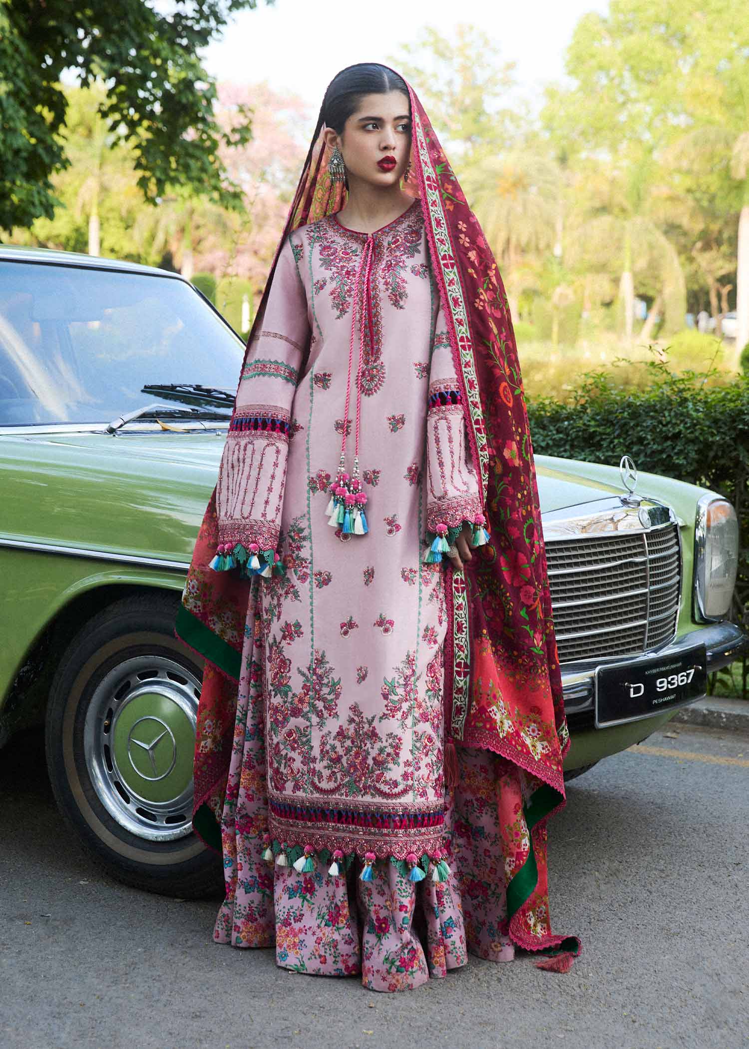 Hussain Rehar Embroidered Prints Lawn Collection 24 (Sakura)