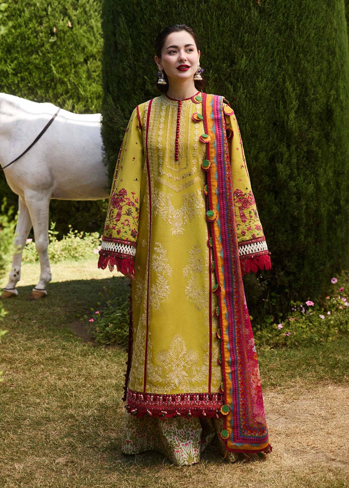 Hussain Rehar Embroidered Prints Lawn Collection 24 (Zest)