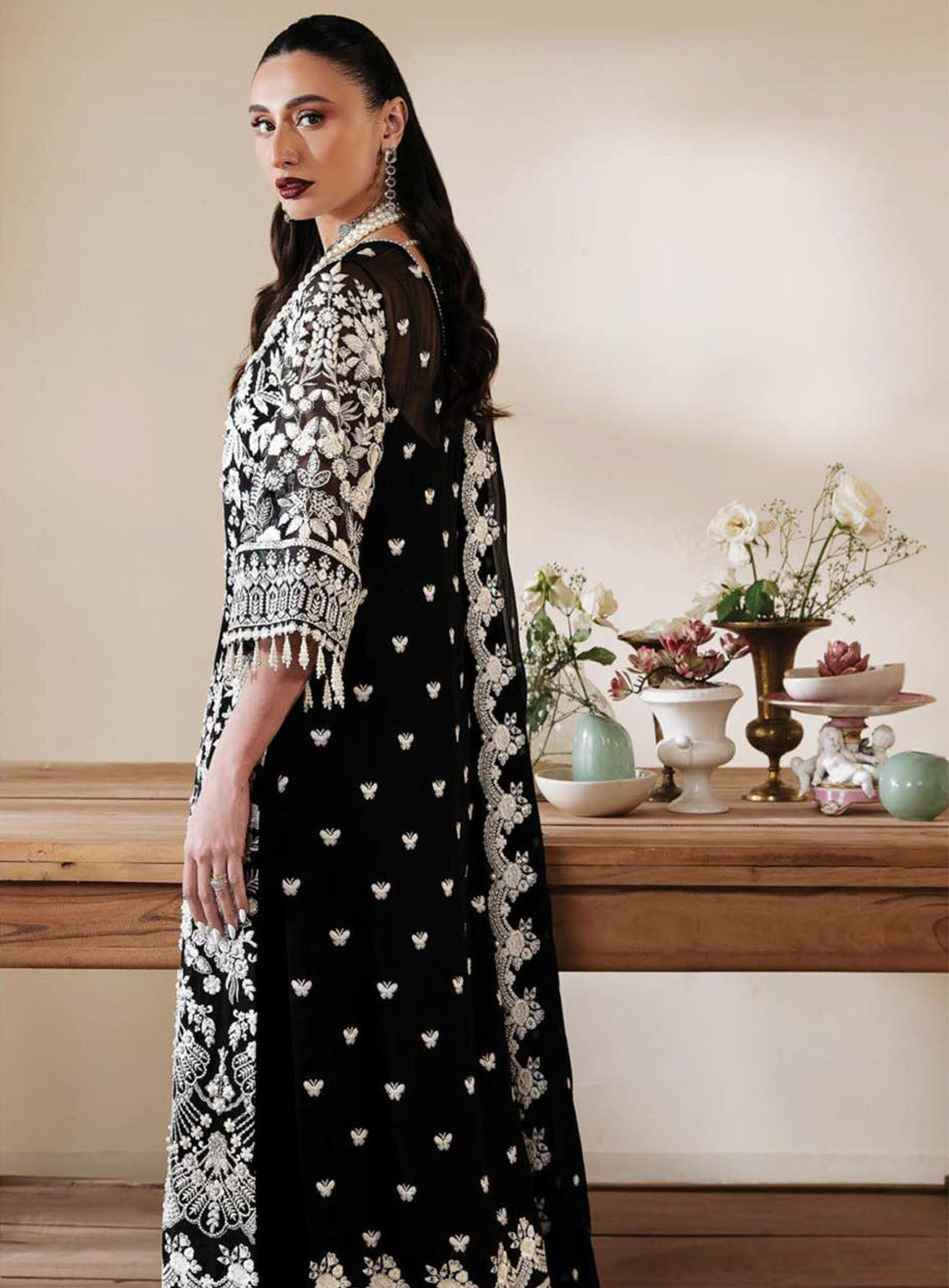 Muse By Serene Luxury Chiffon 3 Piece Unstitched Suit S24M S-1082 NORA