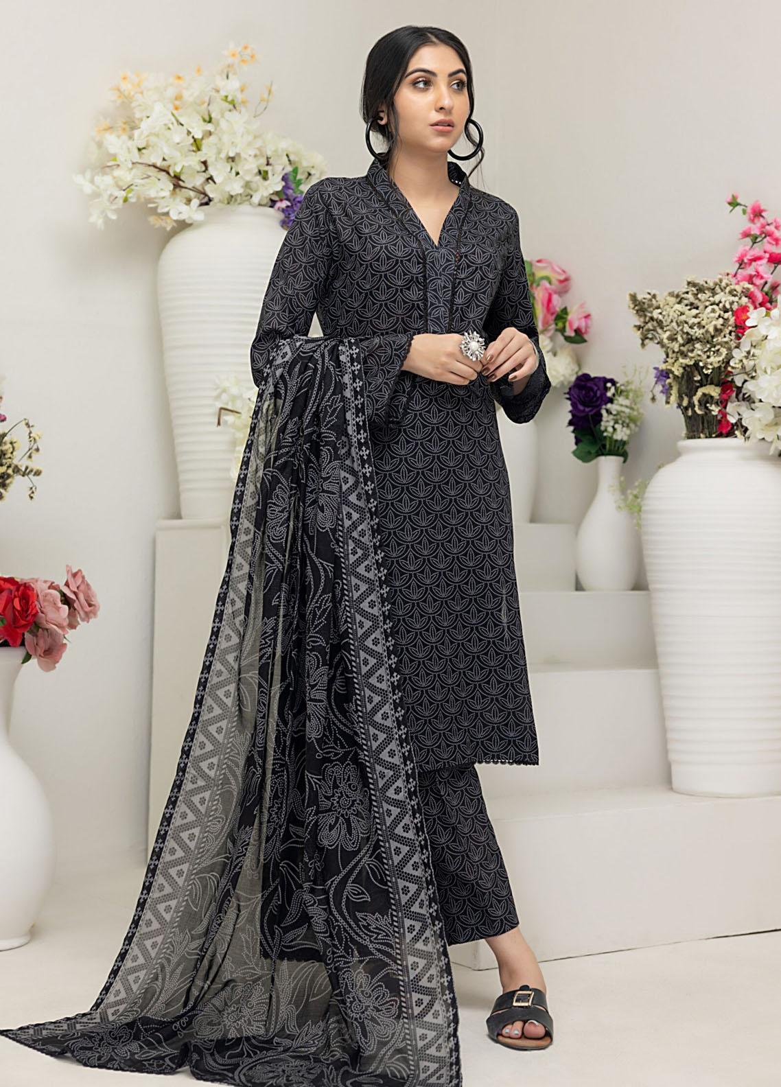 Regalia Salina Black & White Chapter 4 Printed Lawn Collection