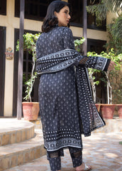 Regalia Salina Black & White Collection Printed Lawn