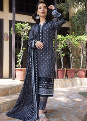 Regalia Salina Black & White Collection Printed Lawn