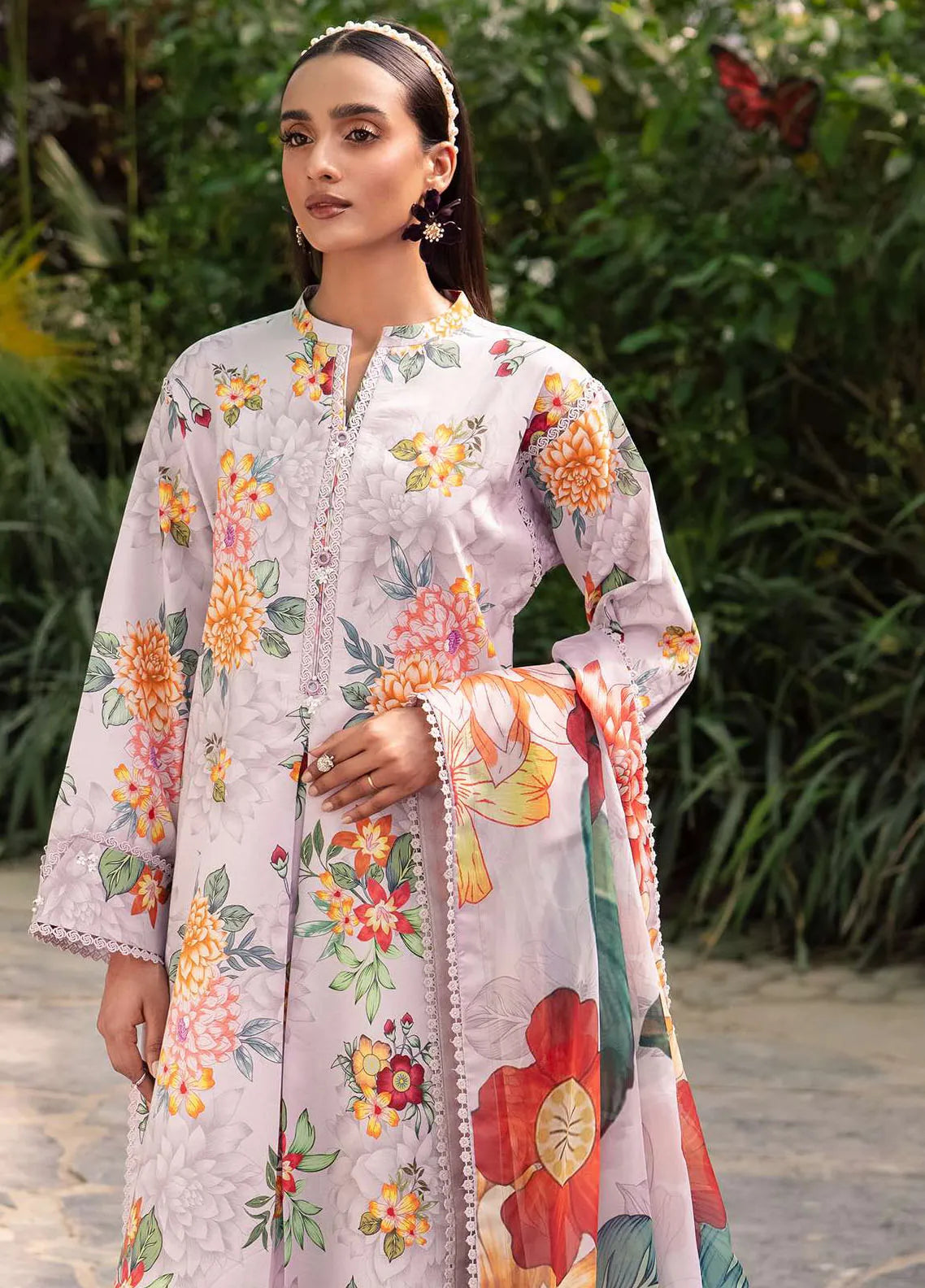 Sheen Prints By Alizeh Fashion Printed Lawn Suit Unstitched 3 Piece