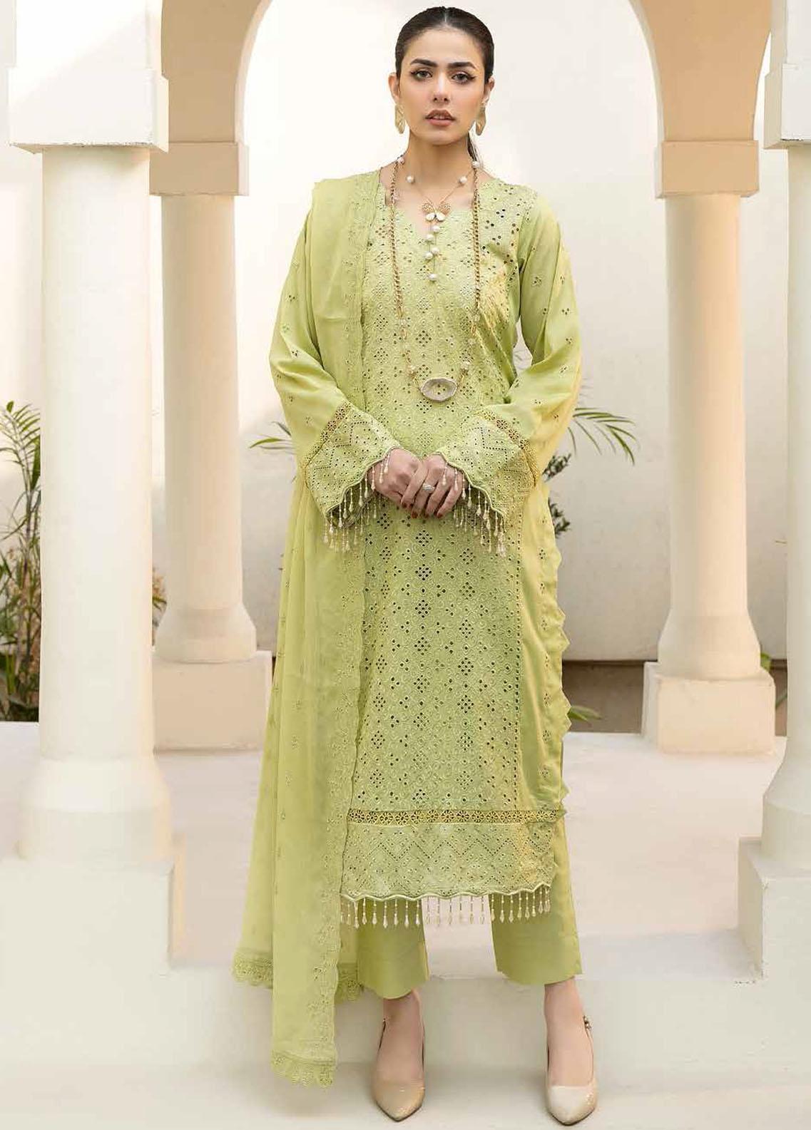 Aafreen Chikankari Schiffli Lawn